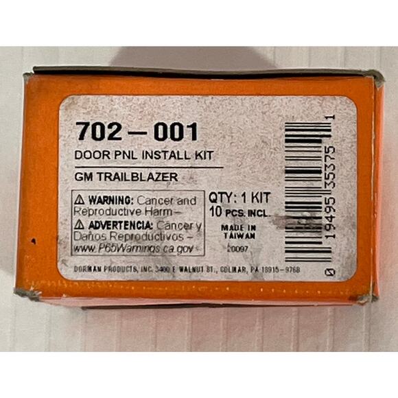 Dorman 702-001 Door Panel Installation Kit 10 Pcs GM Trailblazer NIB - Picture 3 of 4